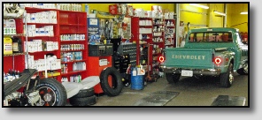 Truck in Service Bay of Precise Auto Service